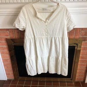 Madewell white eyelet dress